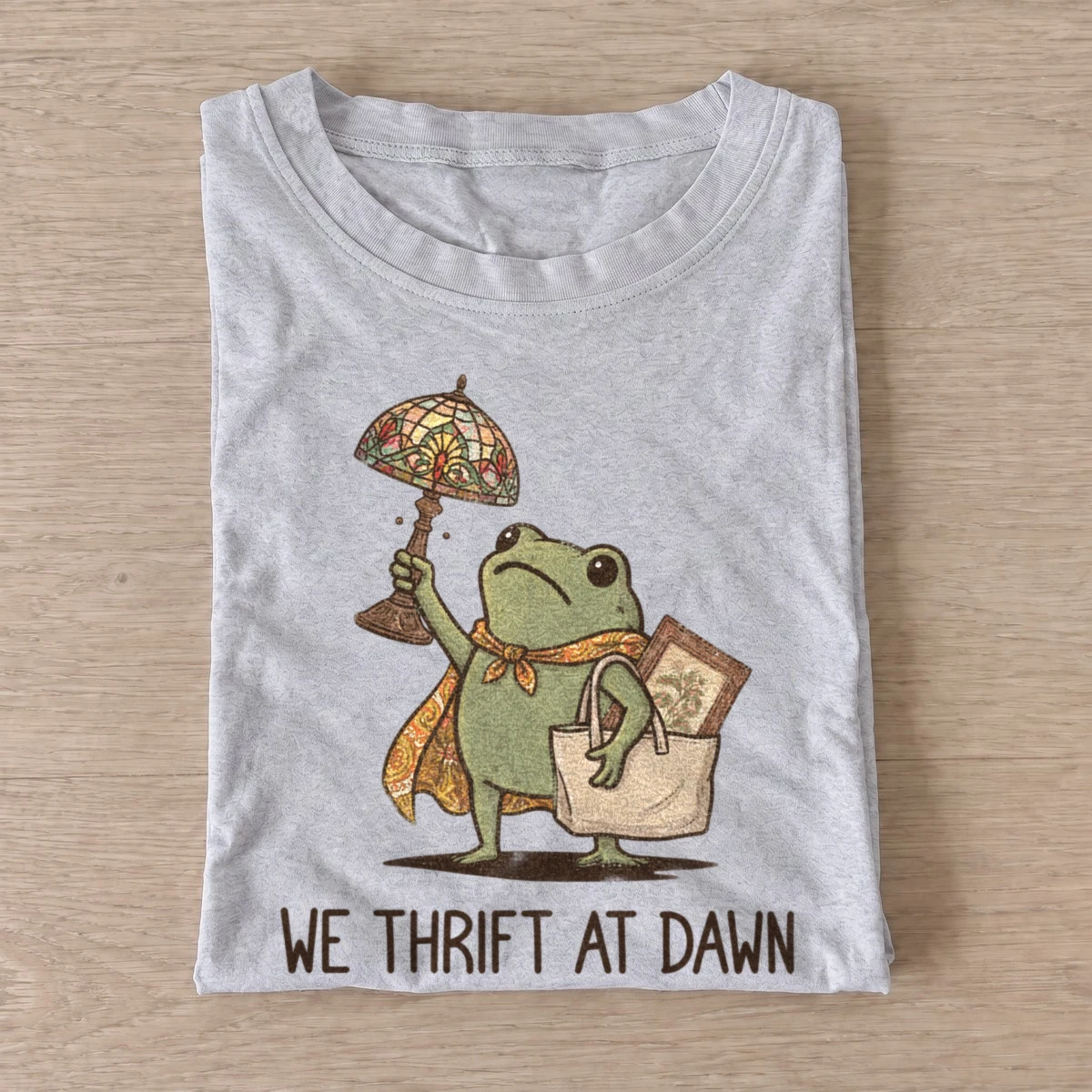 We thrift at dawn frog t shirt gray20thrift at dawn frog.webp