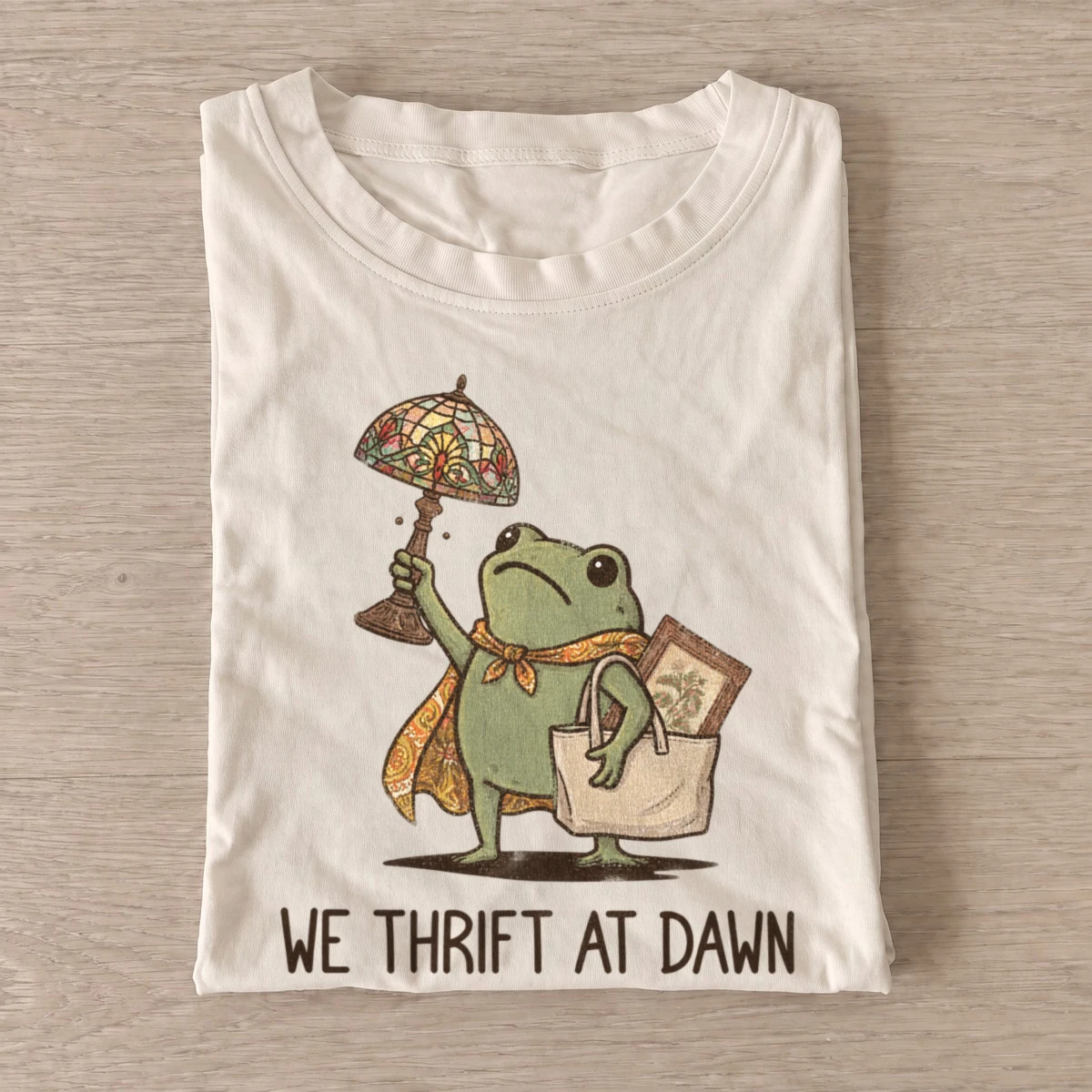 We thrift at dawn frog t shirt sand20thrift at dawn frog.webp