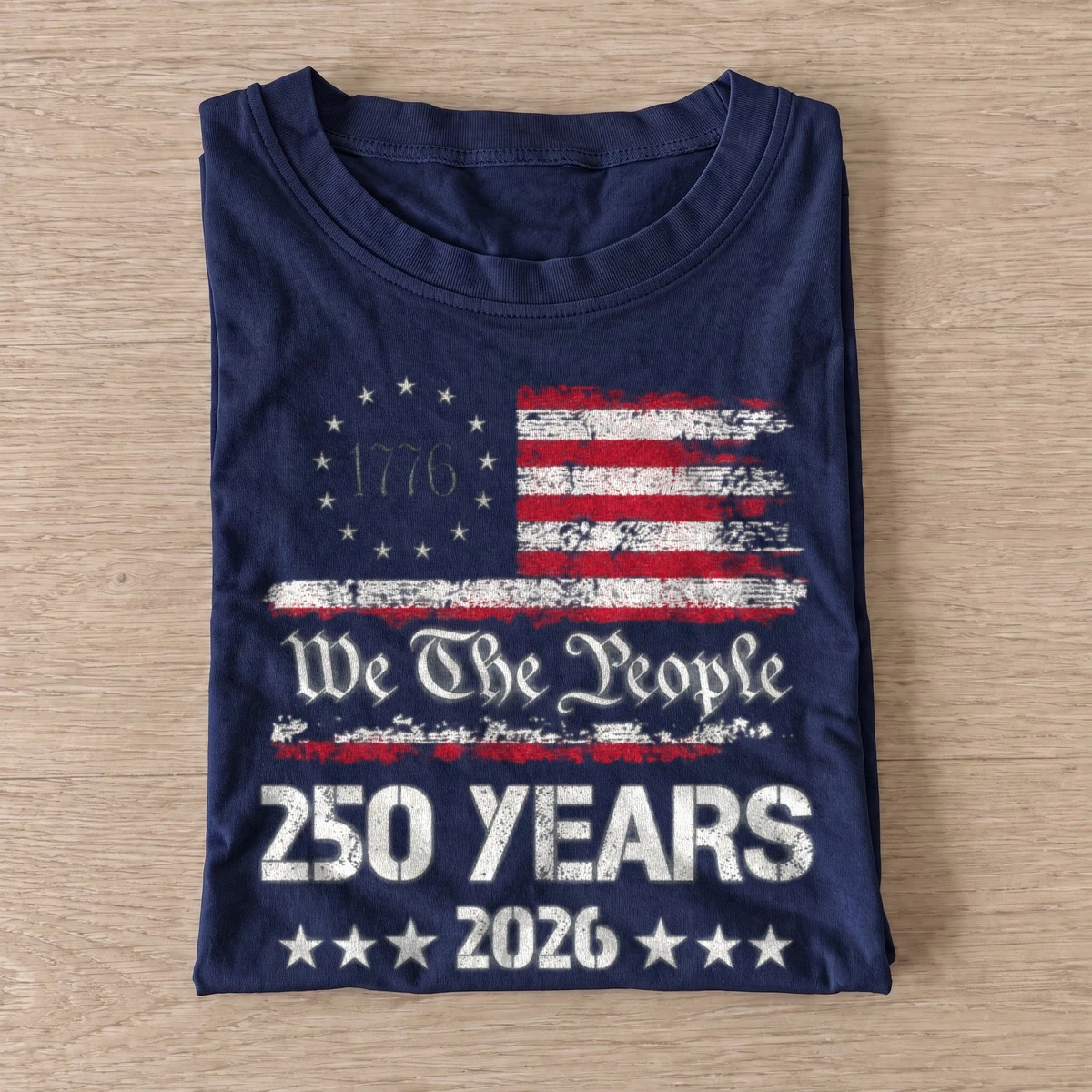 We the people 250 years 1776 2026 anniversary t shirt navy20we the people anniversary.webp