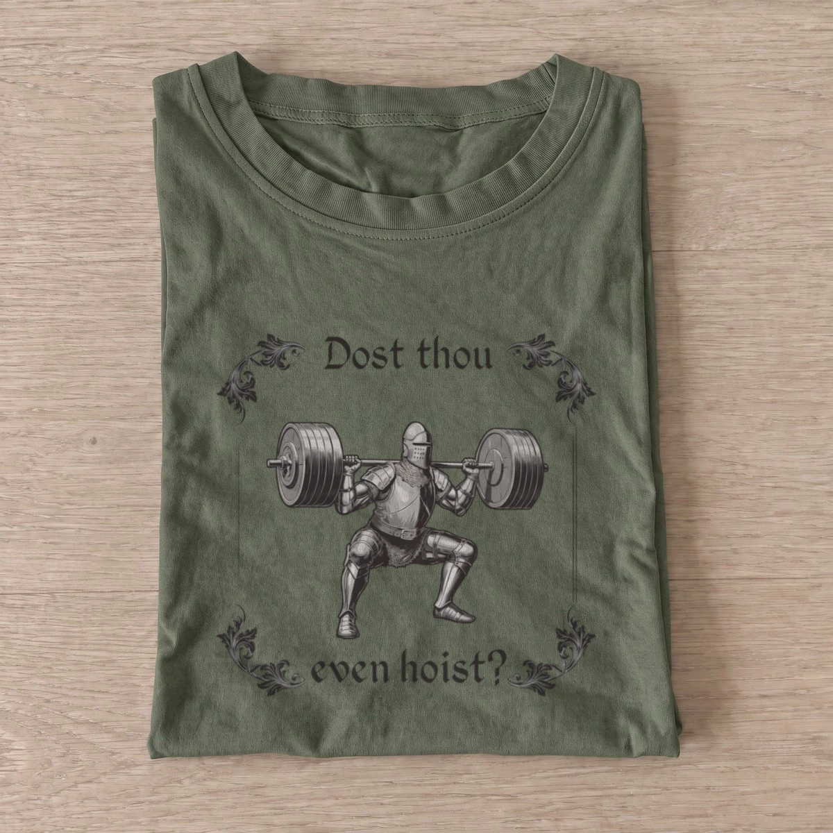 Weightlifting armored knight t shirt olive20weightlifting armored knight.webp