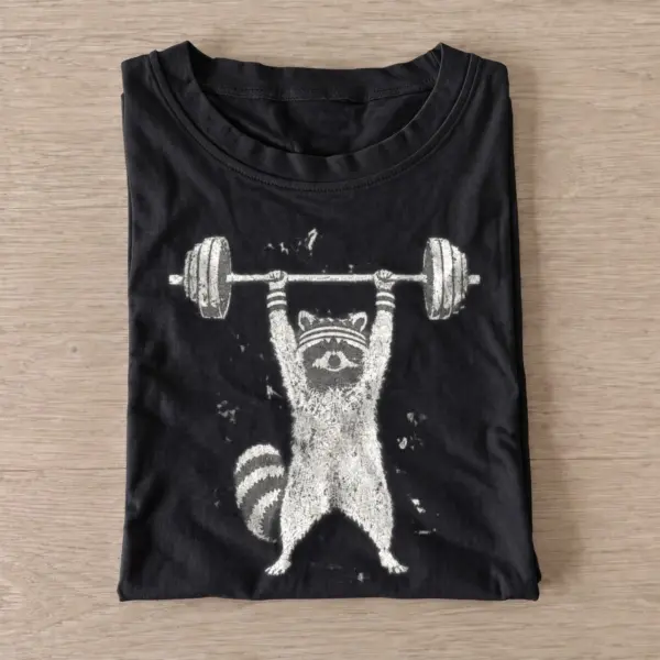 Weightlifting raccoon t shirt black20weightlifting raccoon.webp