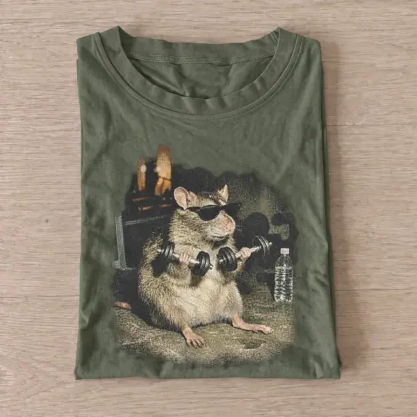 Weightlifting rat graphic t shirt olive20weightlifting rat.webp