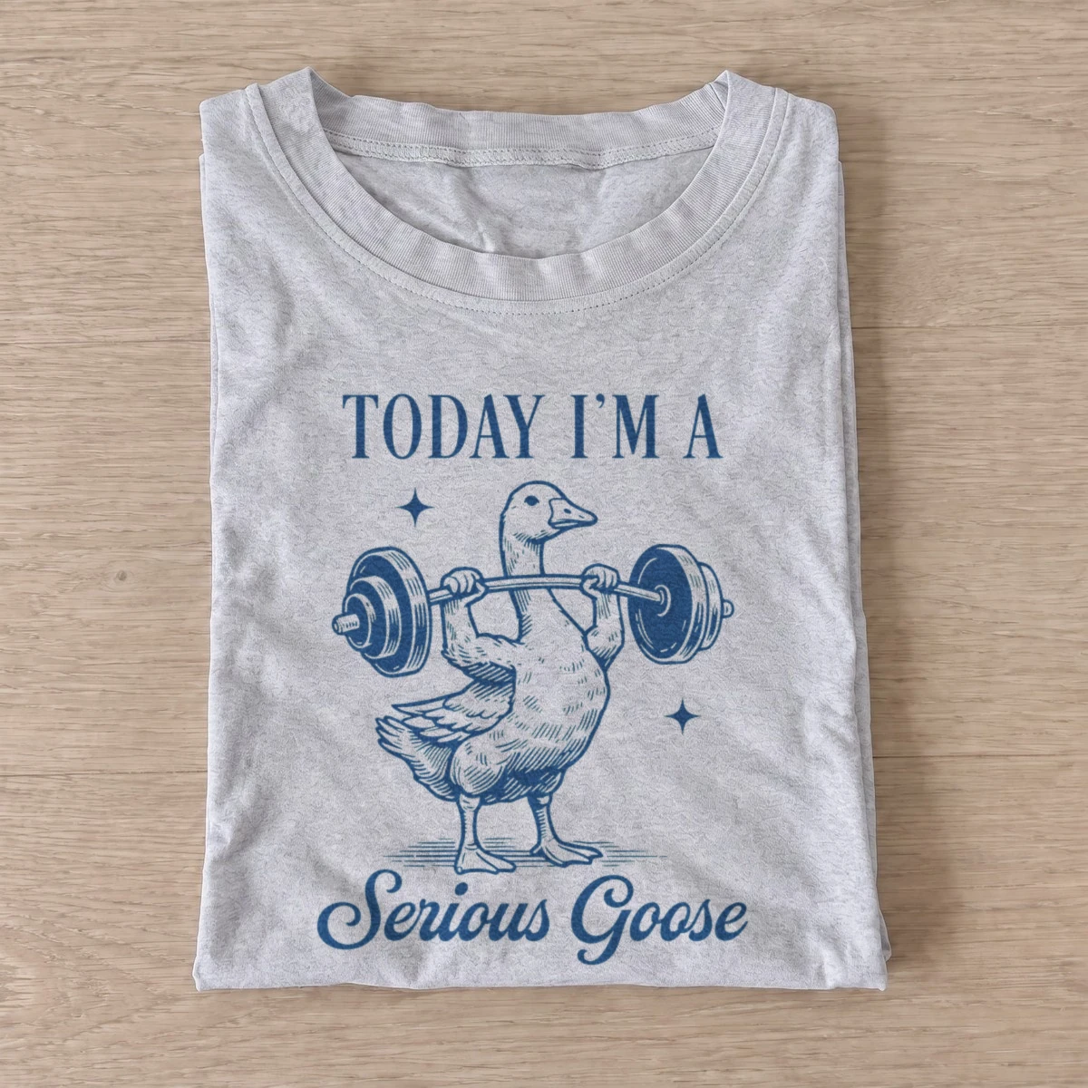 Weightlifting serious goose t shirt gray20weightlifting serious goose.webp