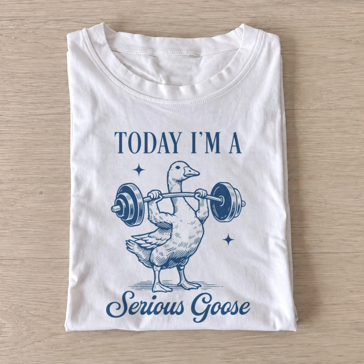 Weightlifting serious goose t shirt white20weightlifting serious goose.webp