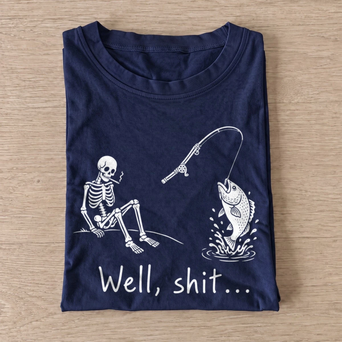 Well shit fishing t shirt navy20well shit fishing.webp