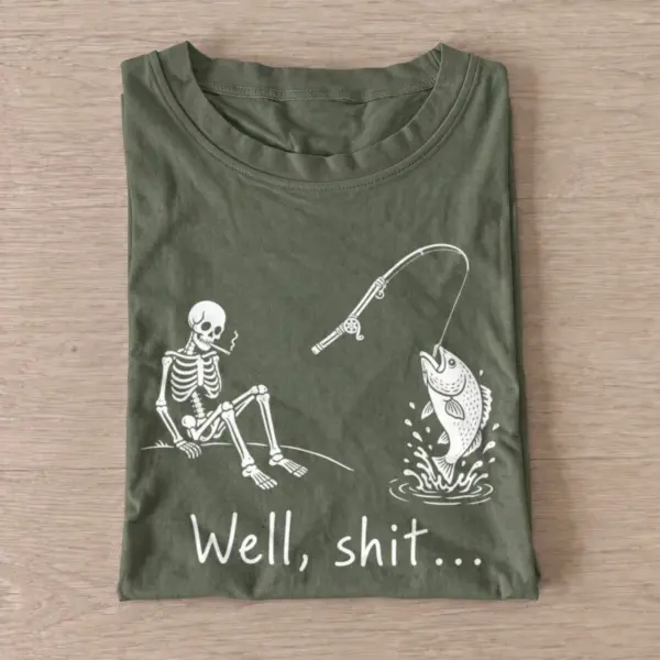 Well shit fishing t shirt olive20well shit fishing.webp
