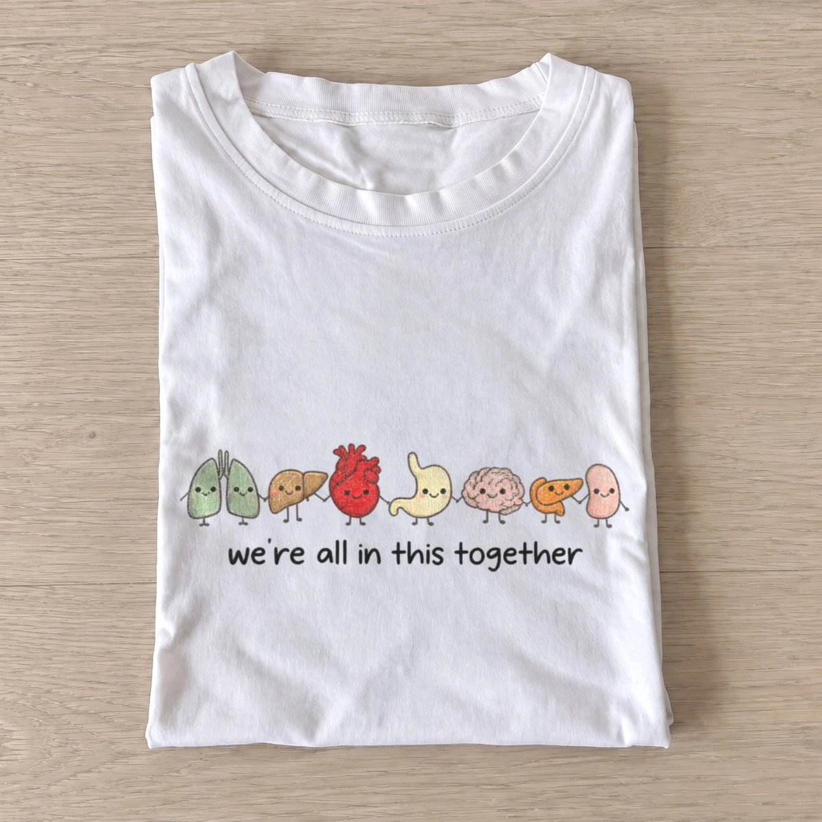 Were all in this together organ team t shirt white20organ team.webp