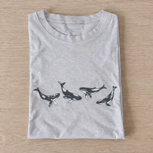 Whale quartet graphic t shirt gray20whale quartet.webp
