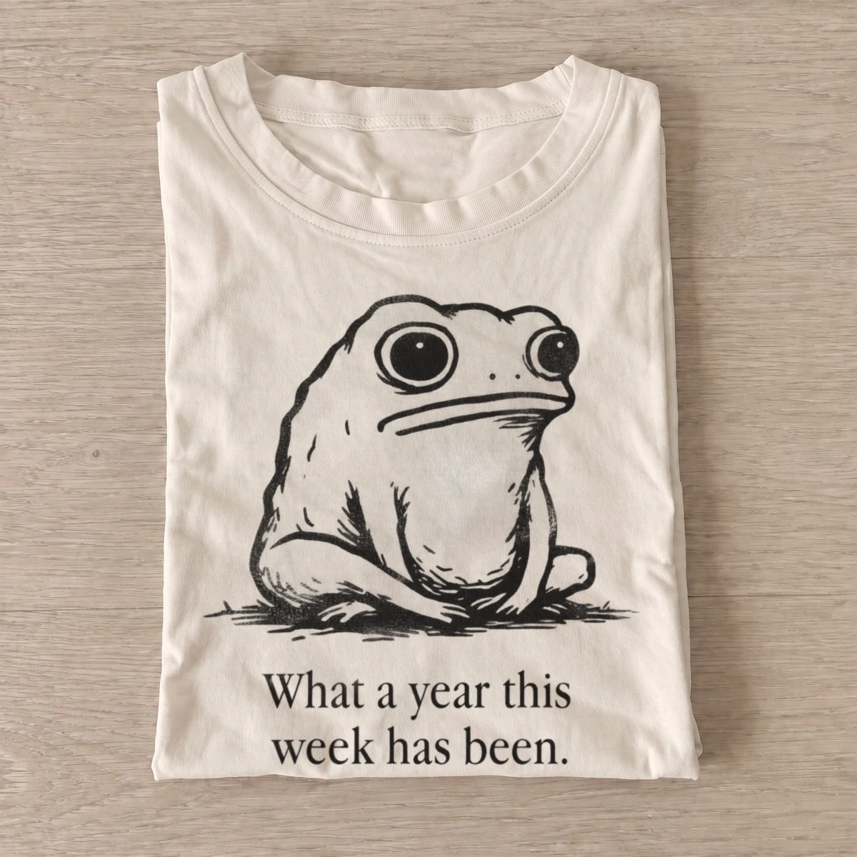 What a year this week has been frog t shirt sand20long week frog.webp