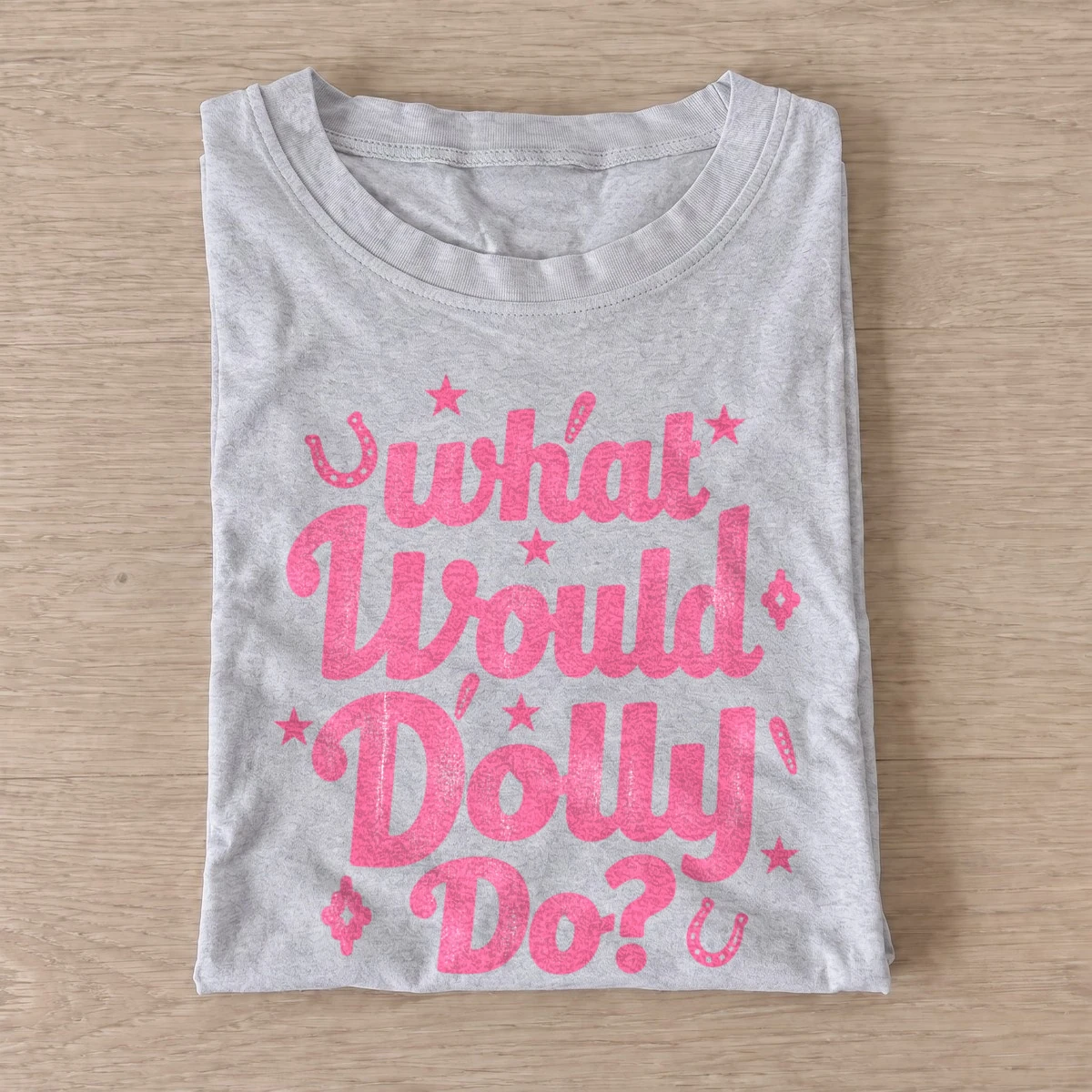 What would dolly do pink country wisdom t shirt gray20pink country wisdom.webp