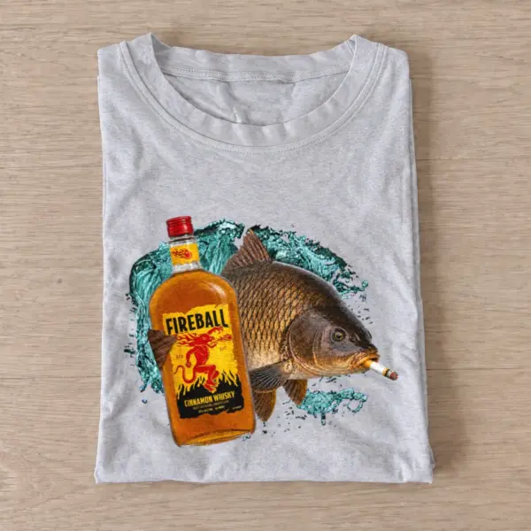 Whiskey carp t shirt gray20whiskey carp.webp