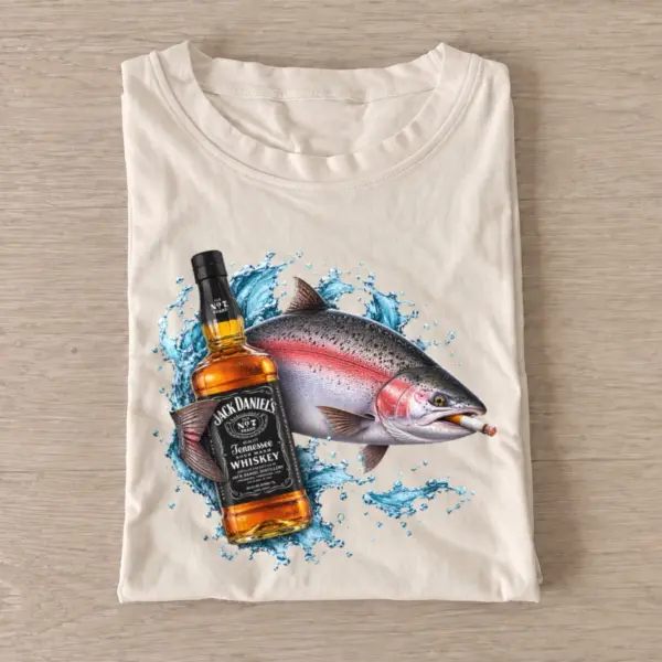 Whiskey salmon t shirt sand20whiskey salmon.webp