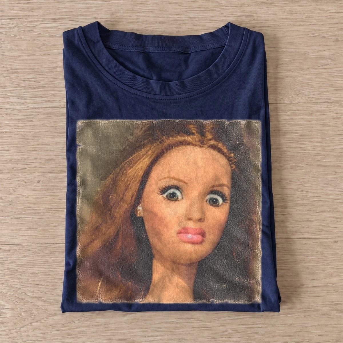 Wide eyed fashion doll graphic t shirt navy20wide eyed fashion doll.webp
