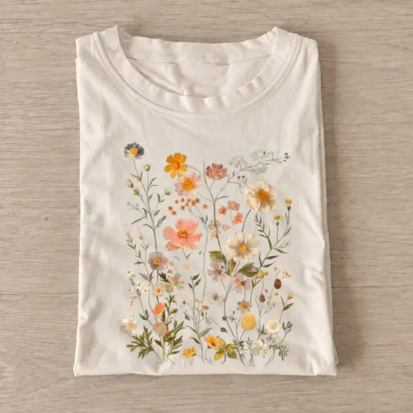 Wildflower meadow t shirt sand20wildflower meadow.webp