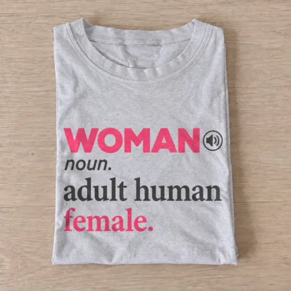 Woman definition adult human female t shirt gray20woman definition.webp