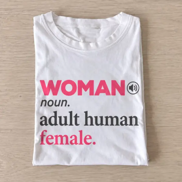 Woman definition adult human female t shirt white20woman definition.webp