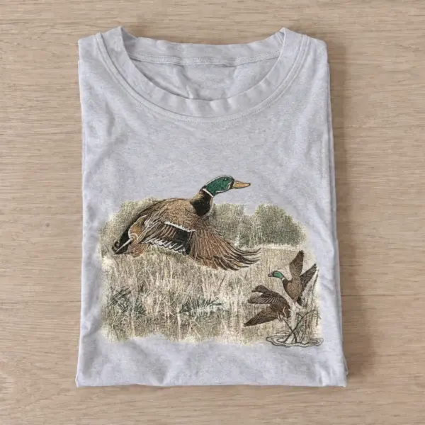 Woodland mallard duck t shirt gray20woodland mallard.webp
