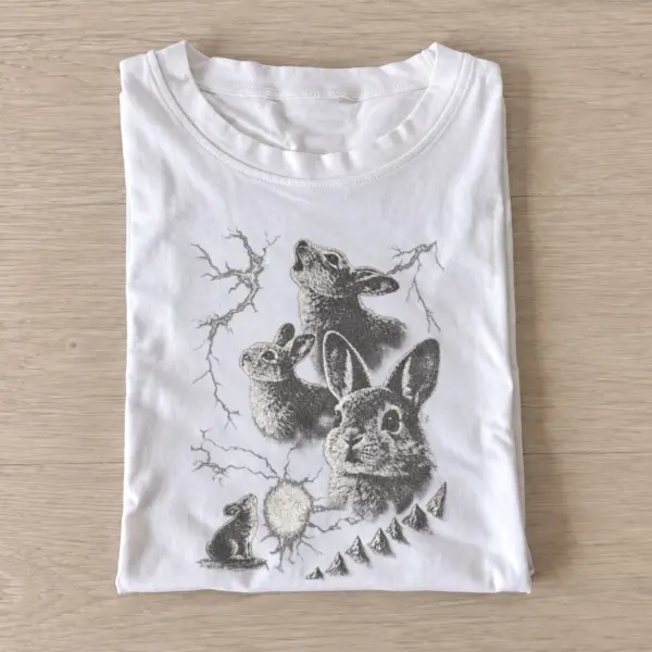 Woodland rabbits t shirt white20woodland rabbits.webp