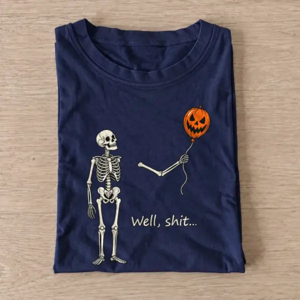 Wrong balloon skeleton t shirt navy wrong balloon skeleton