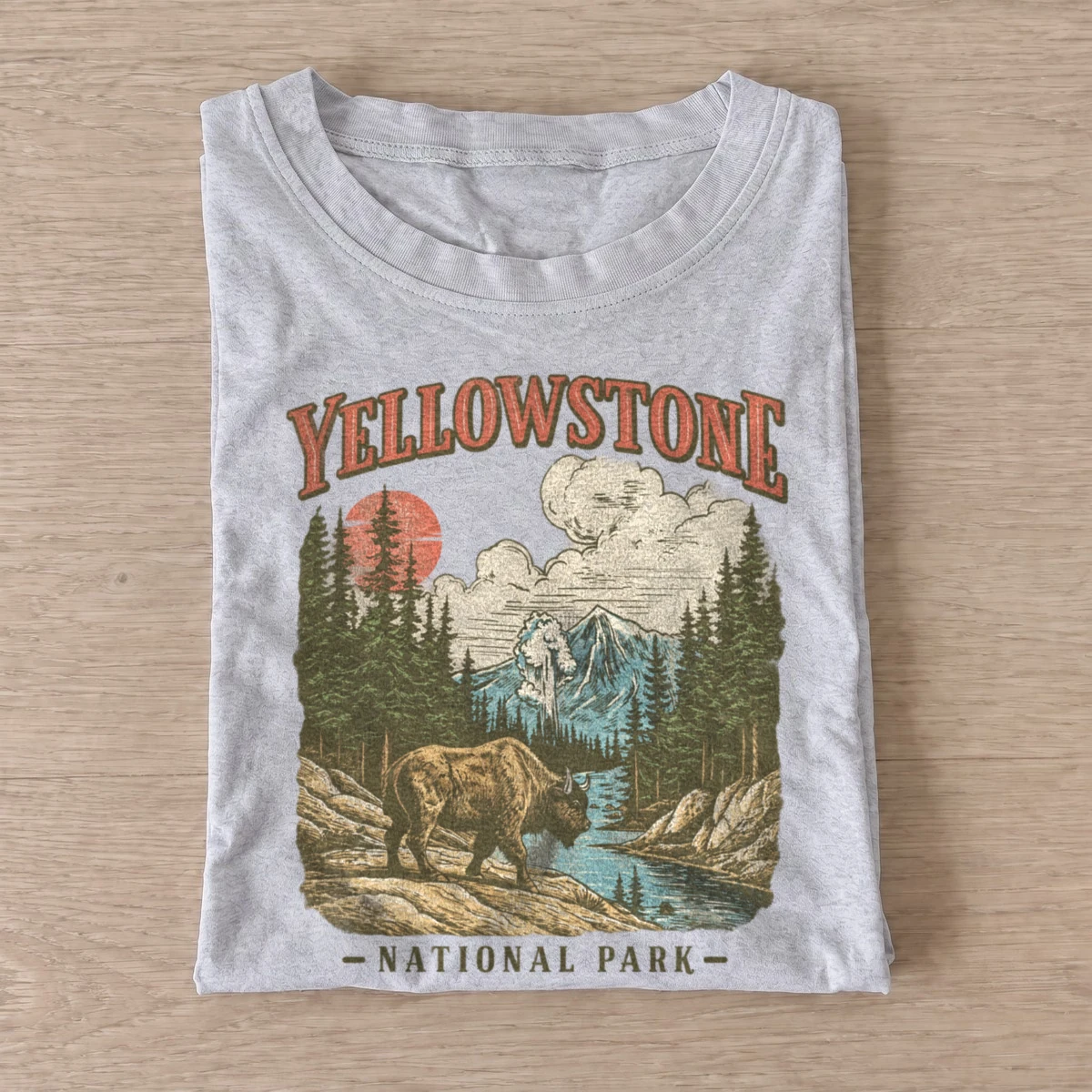 Yellowstone national park bison t shirt gray20yellowstone bear.webp