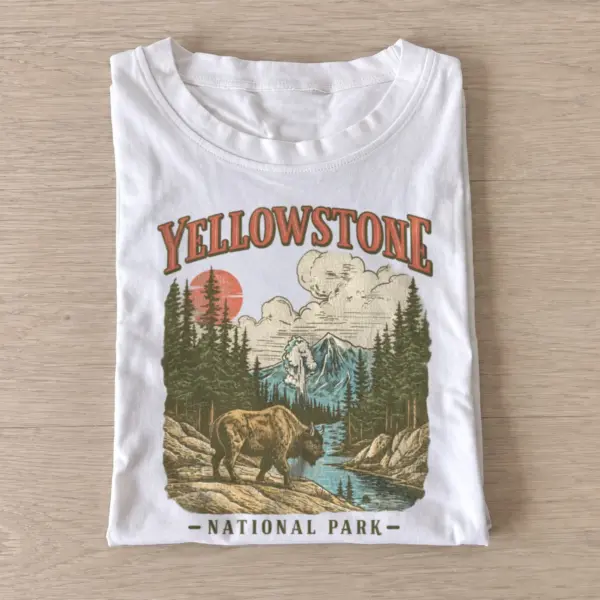 Yellowstone national park bison t shirt white20yellowstone bear.webp