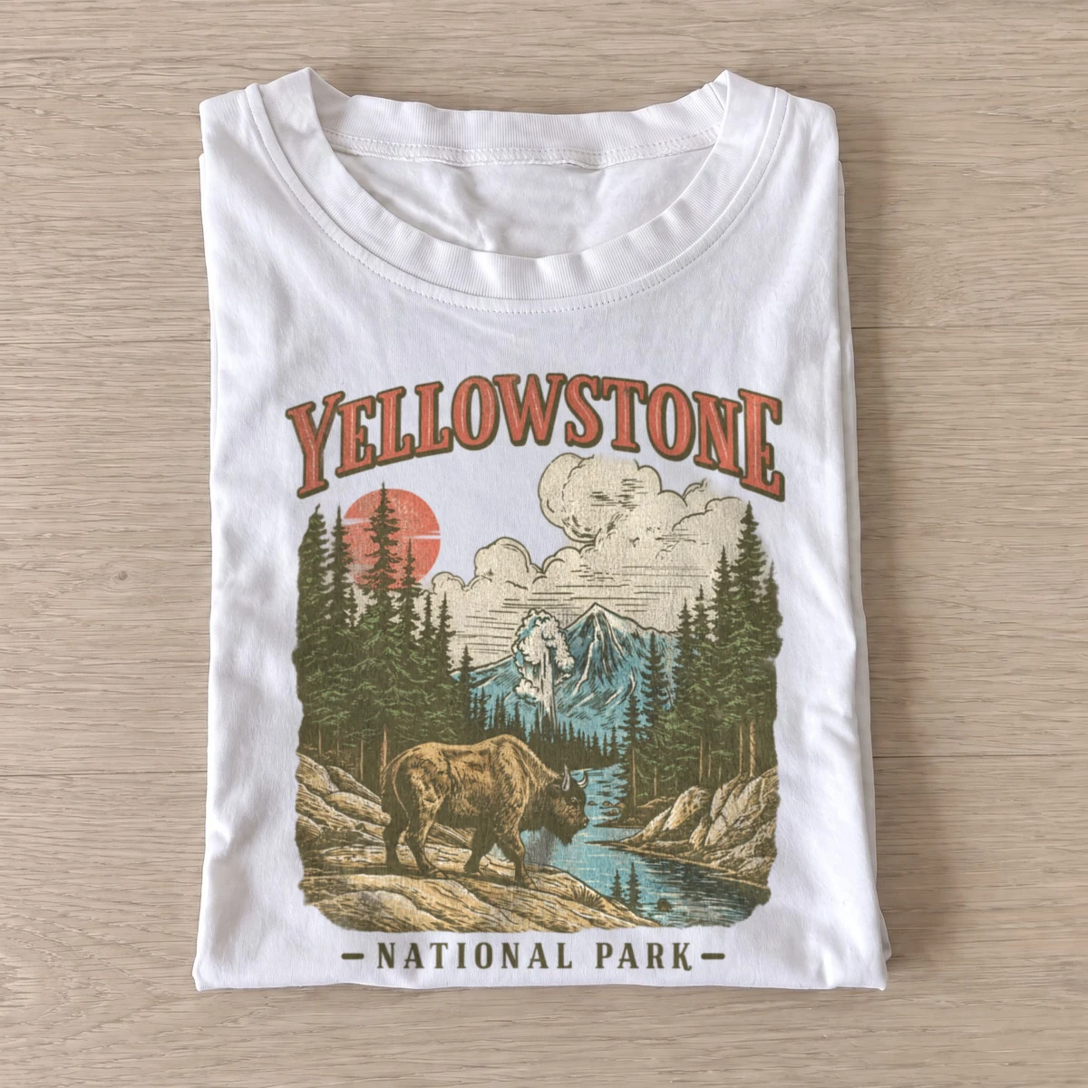 Yellowstone national park bison t shirt white20yellowstone bear.webp