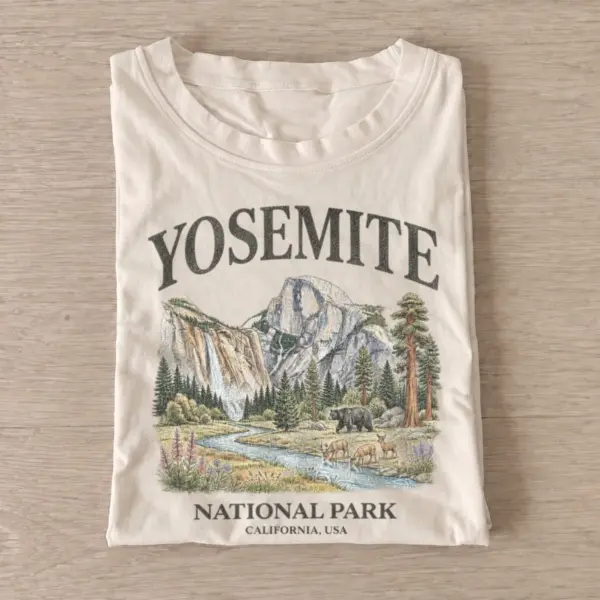 Yosemite valley national park graphic t shirt sand20yosemite valley.webp