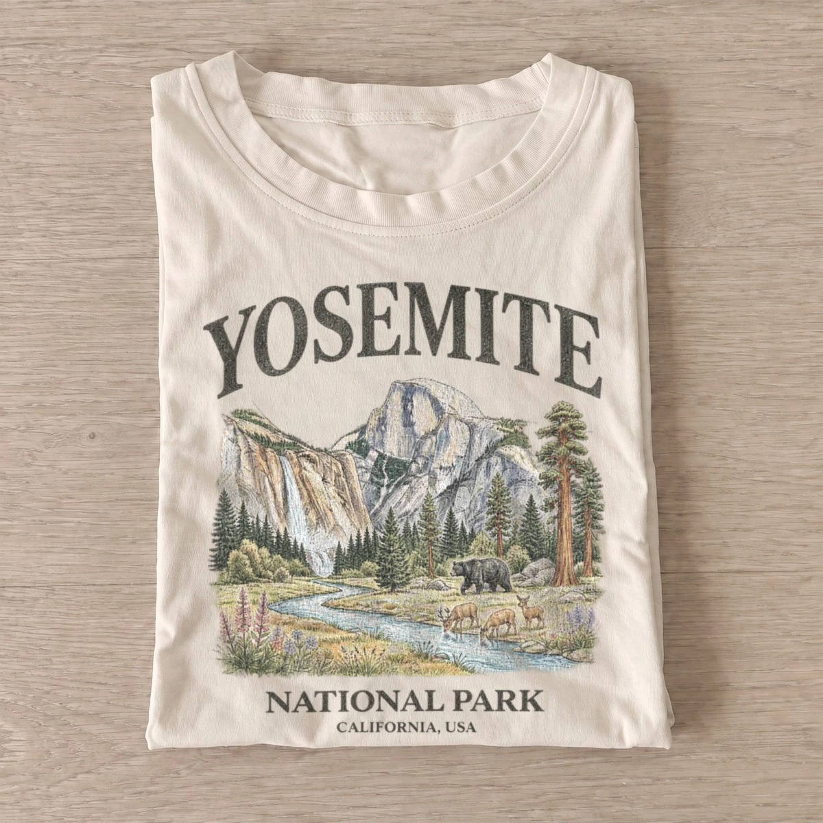 Yosemite valley national park graphic t shirt sand20yosemite valley.webp