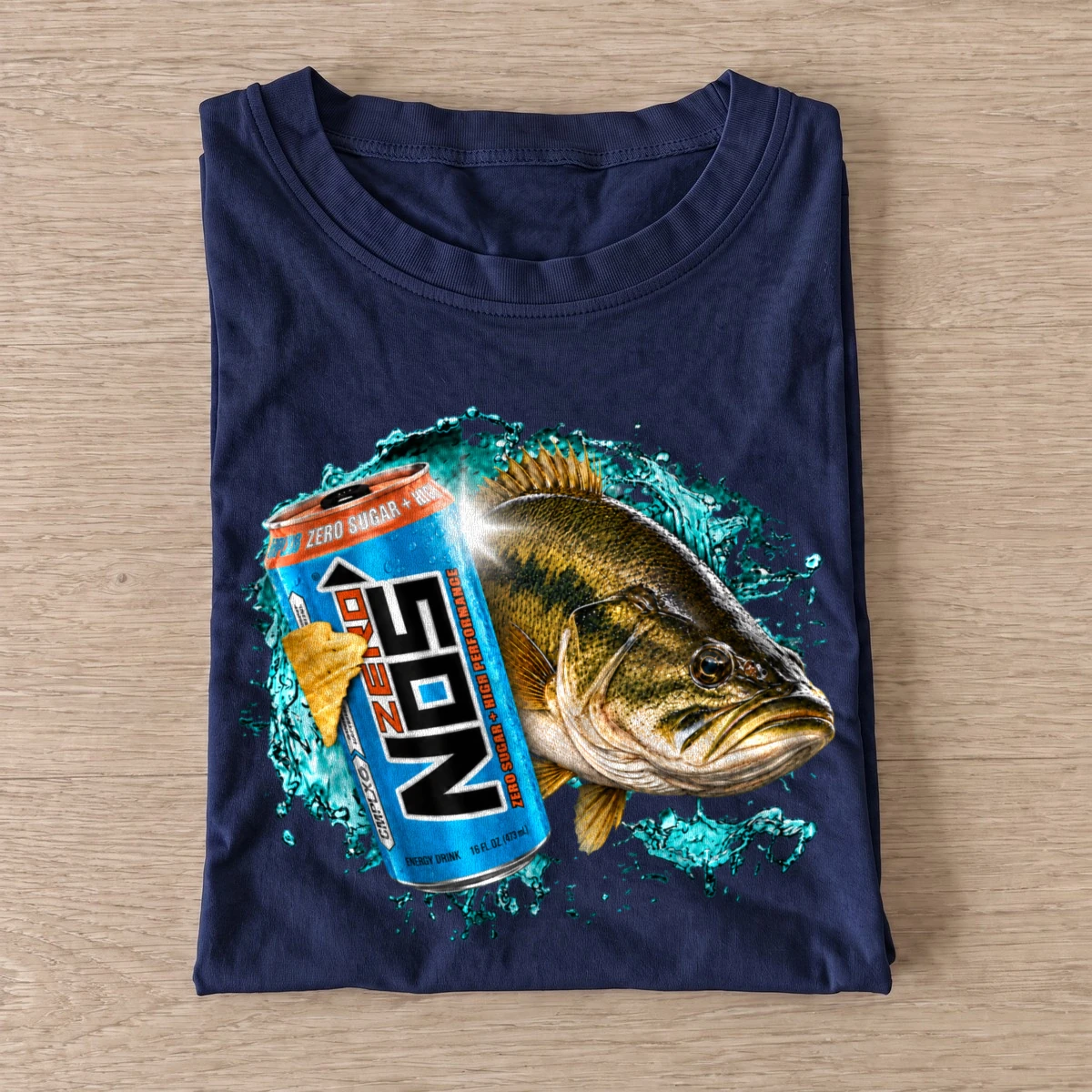 Zero rush bass fishing t shirt navy20zero20rush20bass.webp