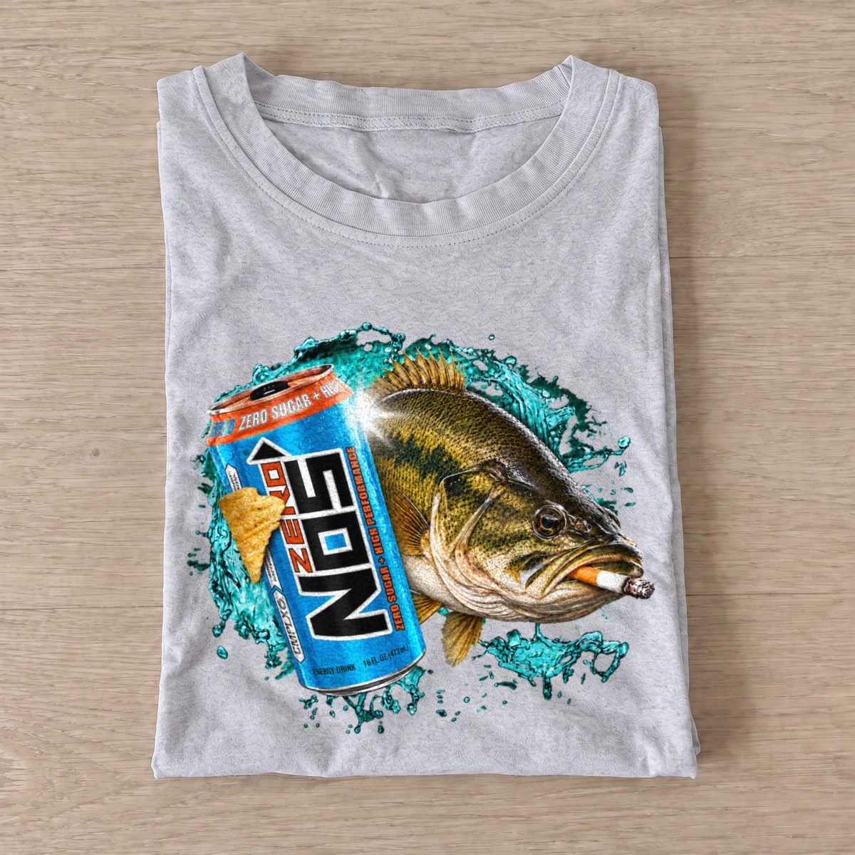 Zero rush largemouth smoke t shirt gray20zero20rush20largemouth20smoke.webp