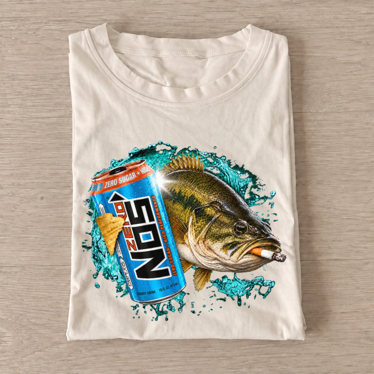 Zero rush largemouth smoke t shirt sand20zero20rush20largemouth20smoke.webp