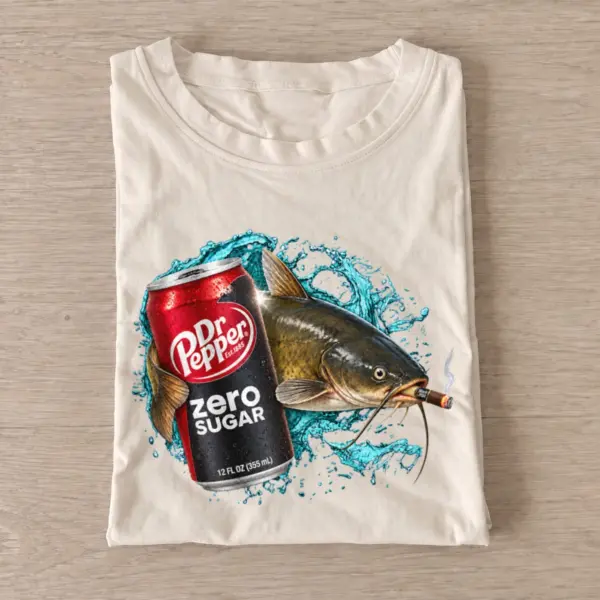 Zero sugar soda catfish t shirt sand20zero sugar soda catfish.webp
