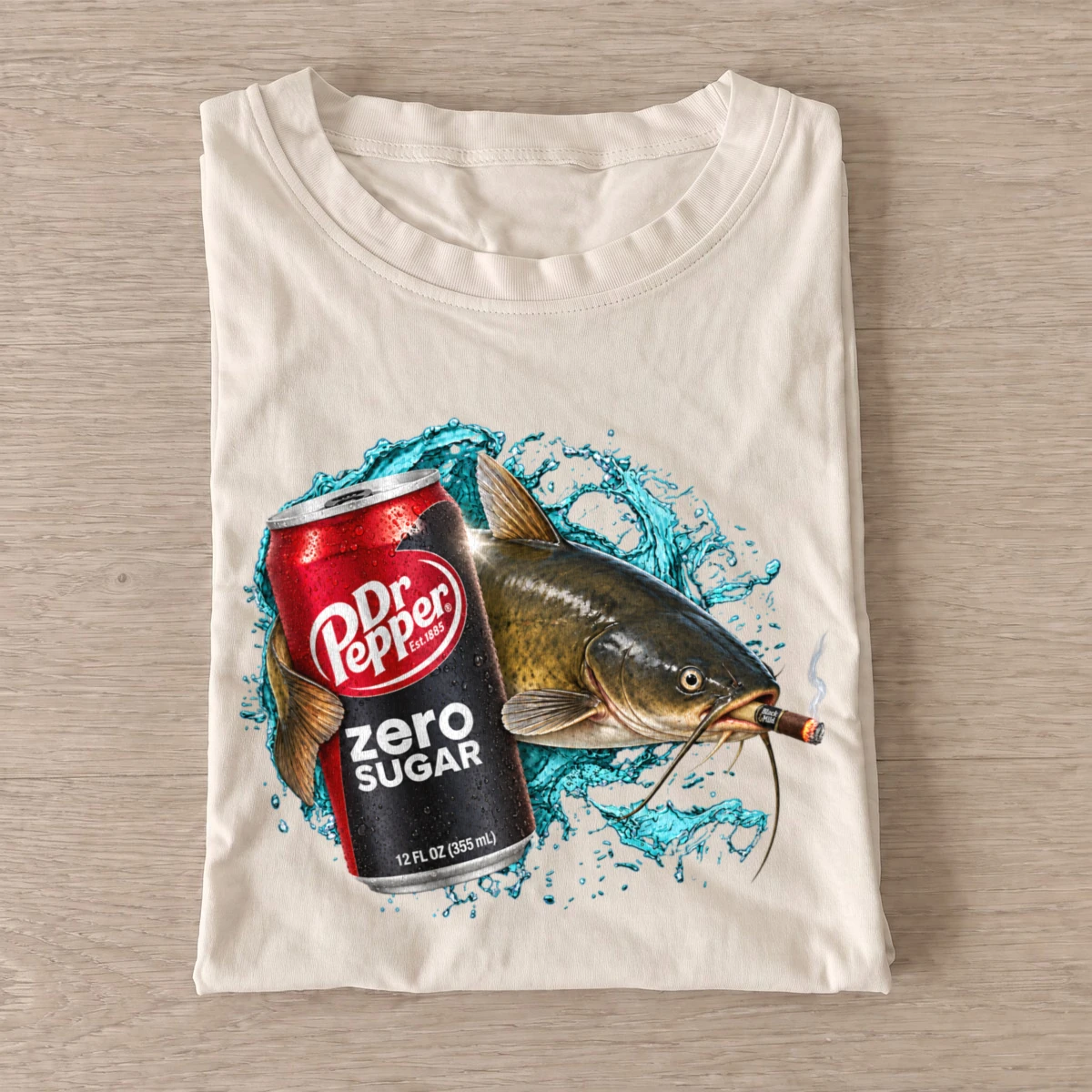 Zero sugar soda catfish t shirt sand20zero sugar soda catfish.webp