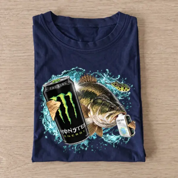 Zero ultra puff large mouth bass fishing t shirt navy20zero20ultra20puff20large20mouth20bass.webp
