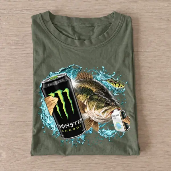 Zero ultra puff large mouth bass fishing t shirt olive20zero20ultra20puff20large20mouth20bass.webp