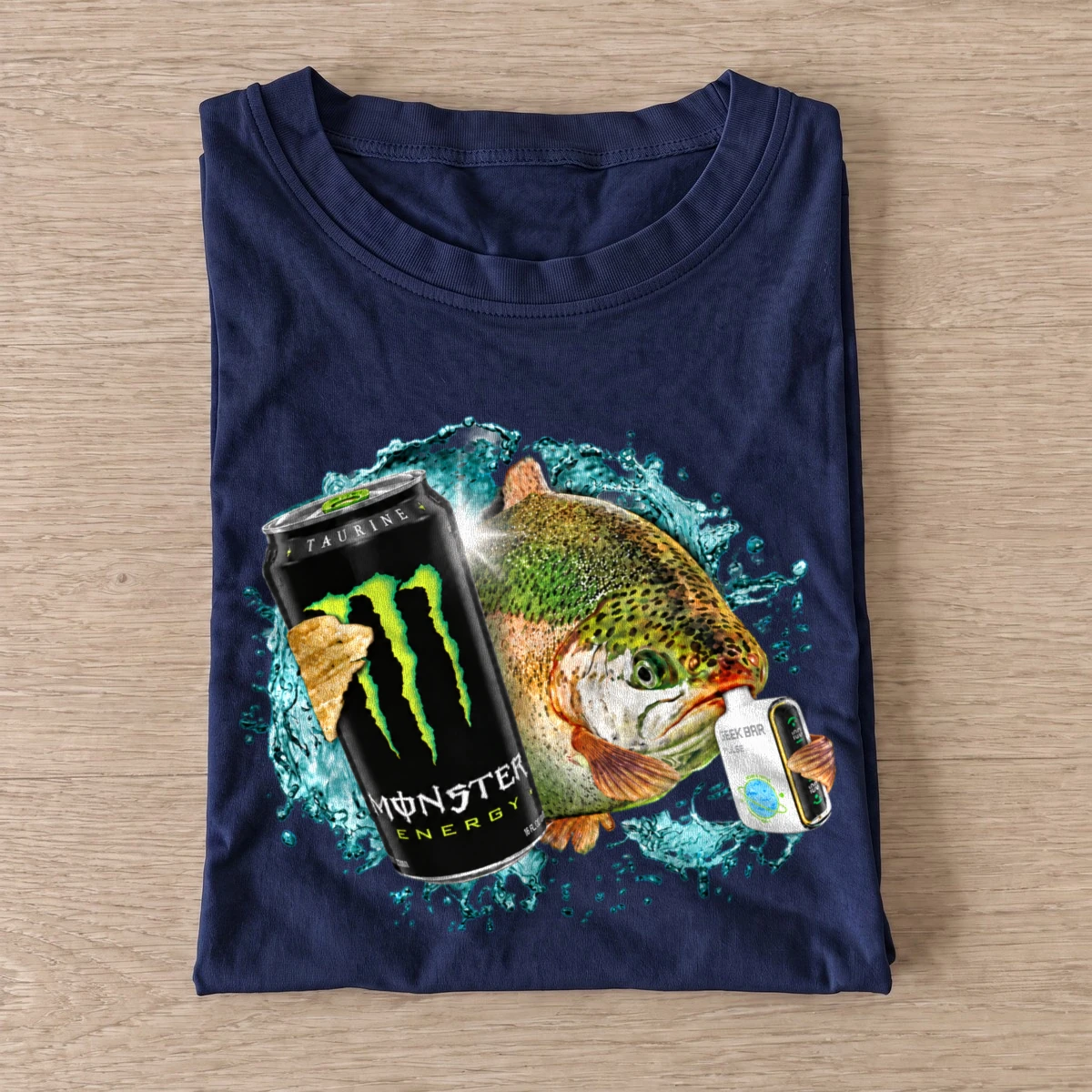 Zero ultra puff trout fishing t shirt navy20zero20ultra20puff20trout.webp