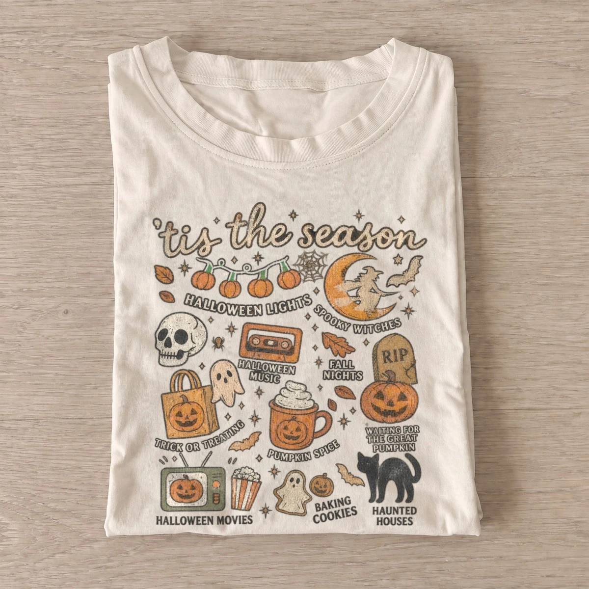 Tis the season halloween collage t shirt sand20halloween season collage.webp