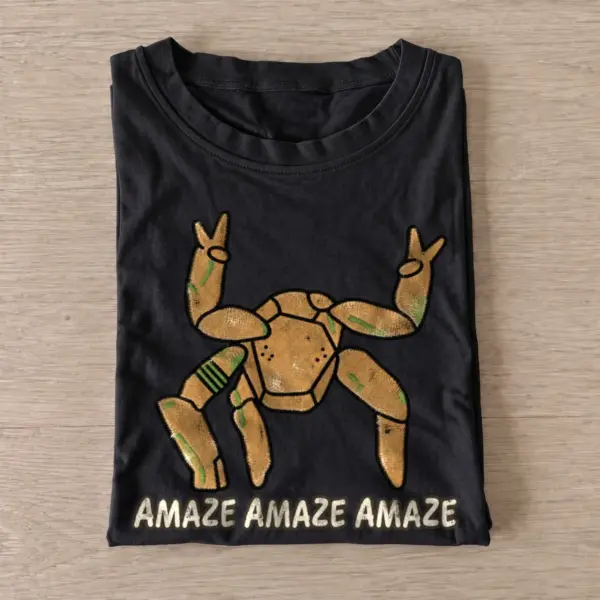 Amaze Amaze Amaze Alien Graphic T-shirt - Black