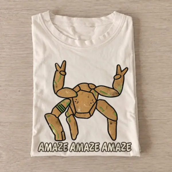 Amaze Amaze Amaze Alien Graphic T-shirt - Sand