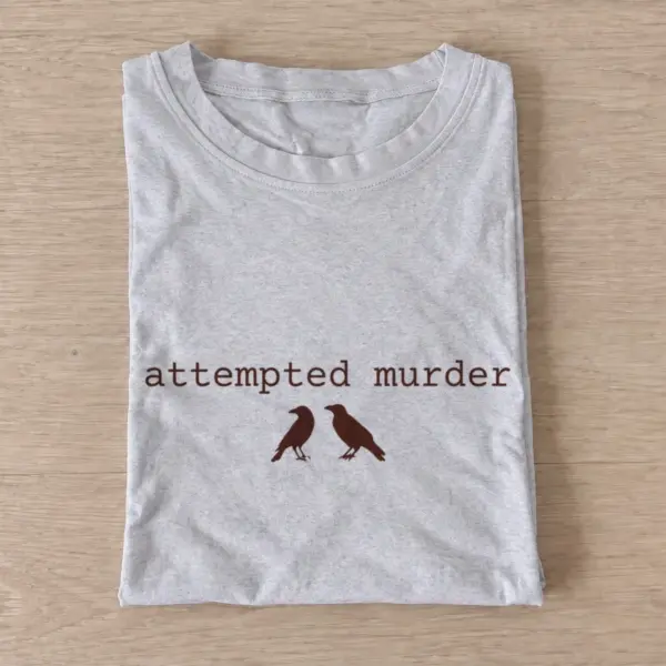 Attempted murder two crows t shirt gray20attempted murder two crows.webp