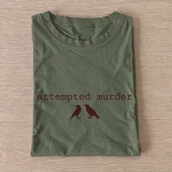 Attempted murder two crows t shirt olive20attempted murder two crows.webp