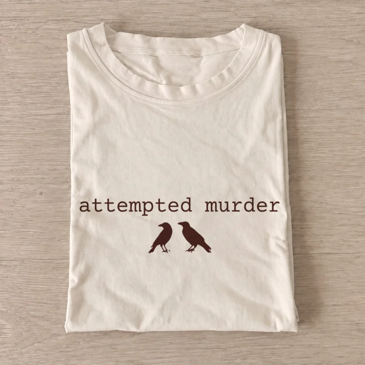 Attempted murder two crows t shirt sand20attempted murder two crows.webp