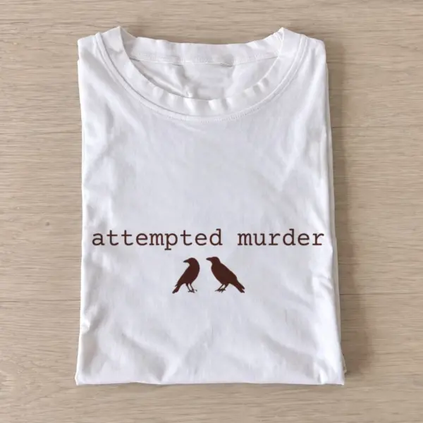 Attempted murder two crows t shirt white20attempted murder two crows.webp