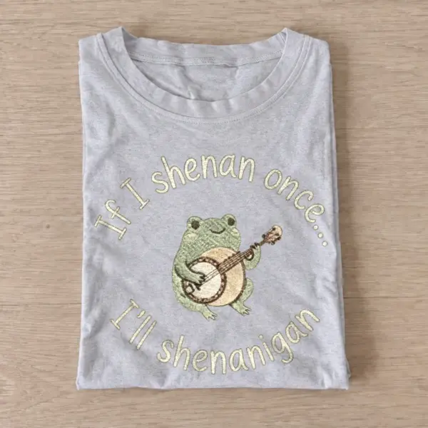 Banjo Frog Shenanigans T-shirt - Gray