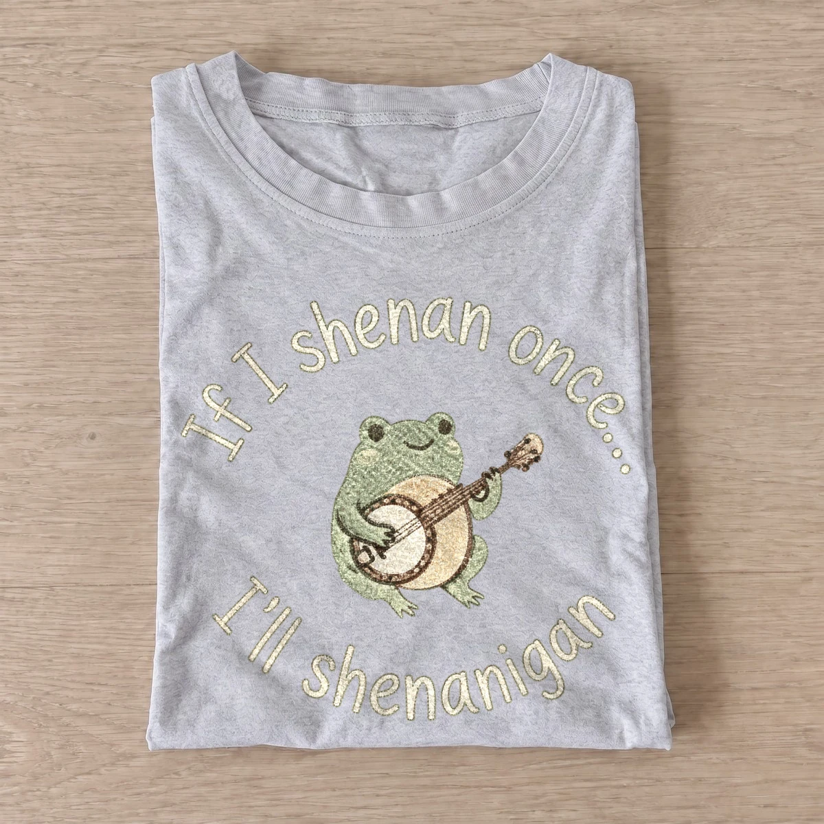 Banjo Frog Shenanigans T-shirt - Gray