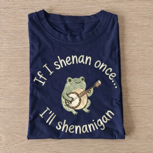 Banjo Frog Shenanigans T-shirt - Navy