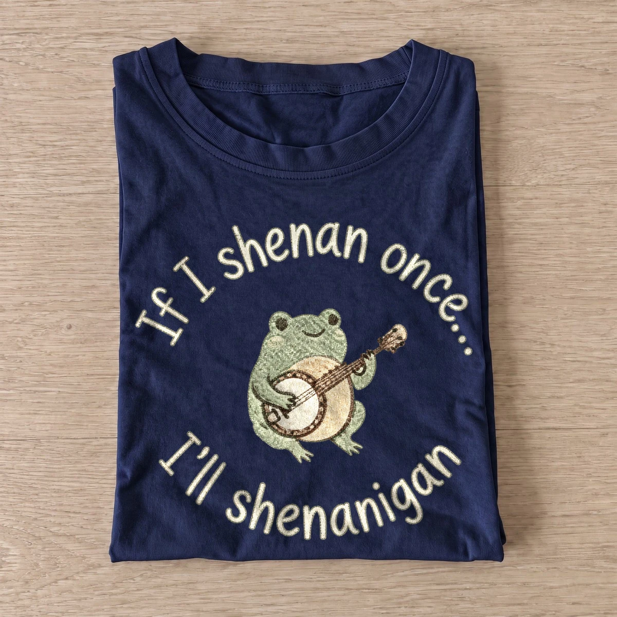 Banjo Frog Shenanigans T-shirt - Navy