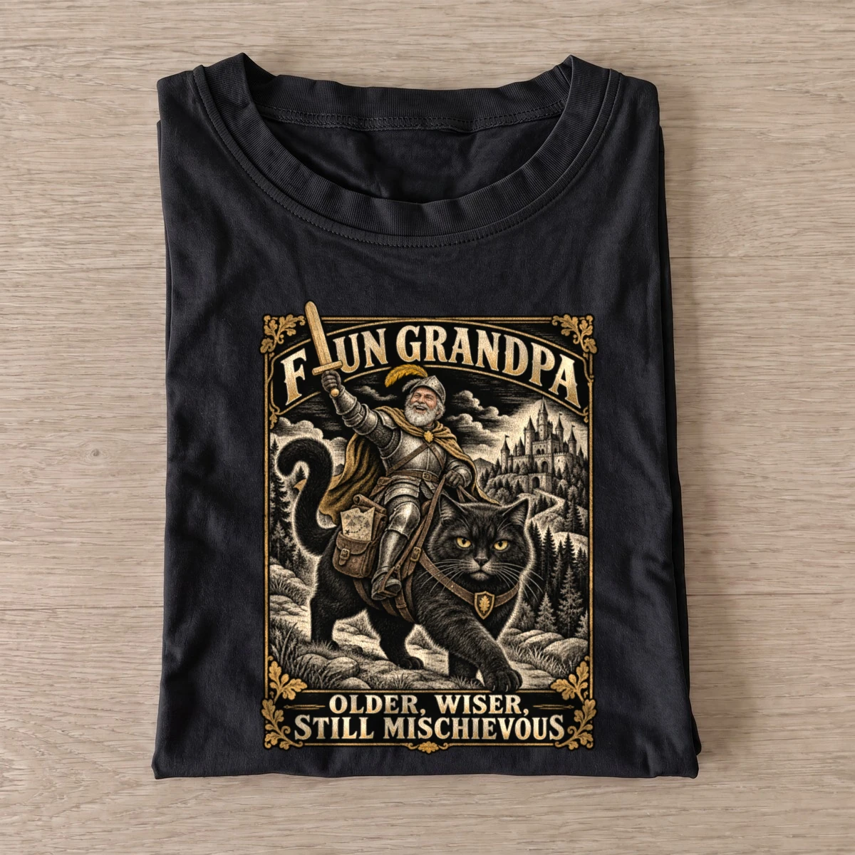 Fun grandpa cat rider t shirt black20fun grandpa cat rider.webp