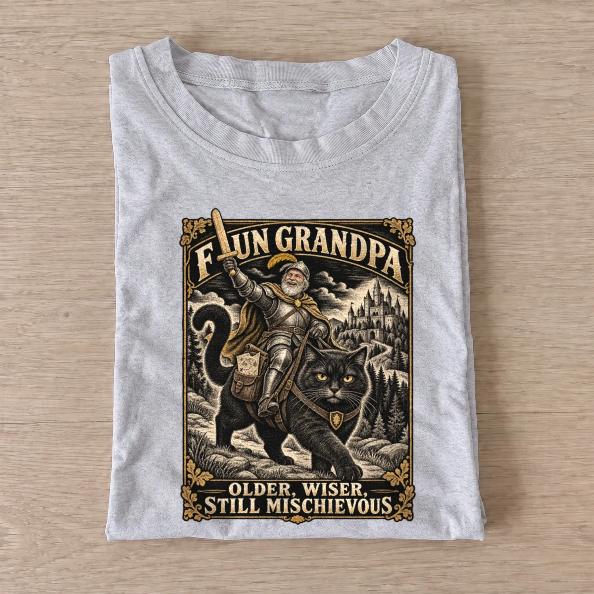 Fun grandpa cat rider t shirt gray20fun grandpa cat rider.webp