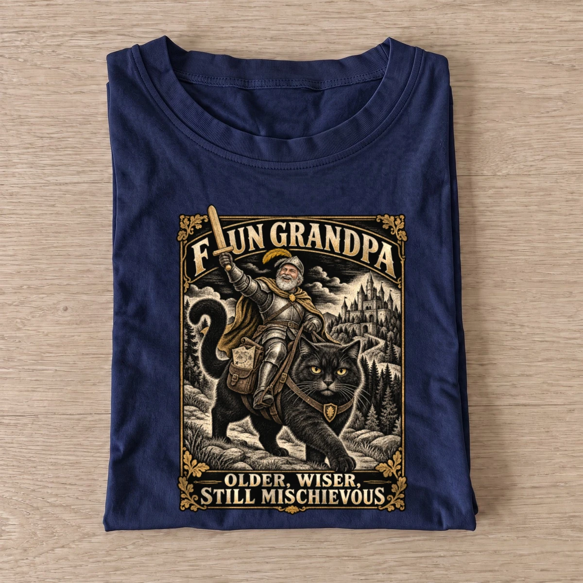 Fun grandpa cat rider t shirt navy20fun grandpa cat rider.webp